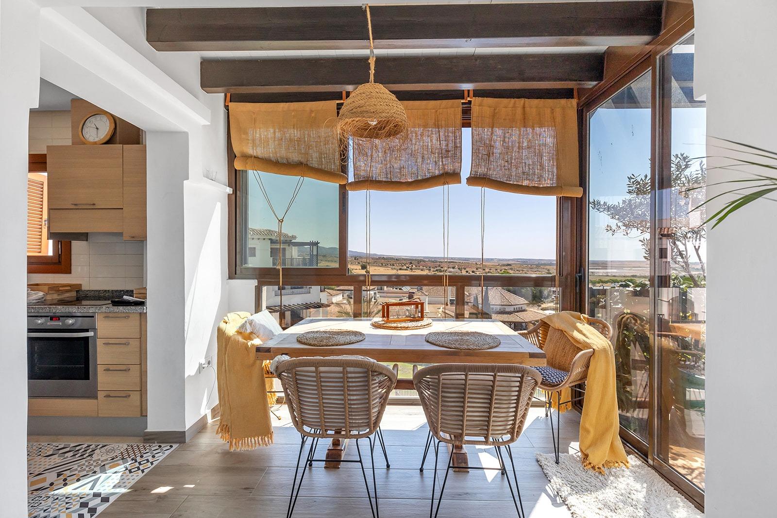 Living room in penthouse for sale in Banos y Mendigo