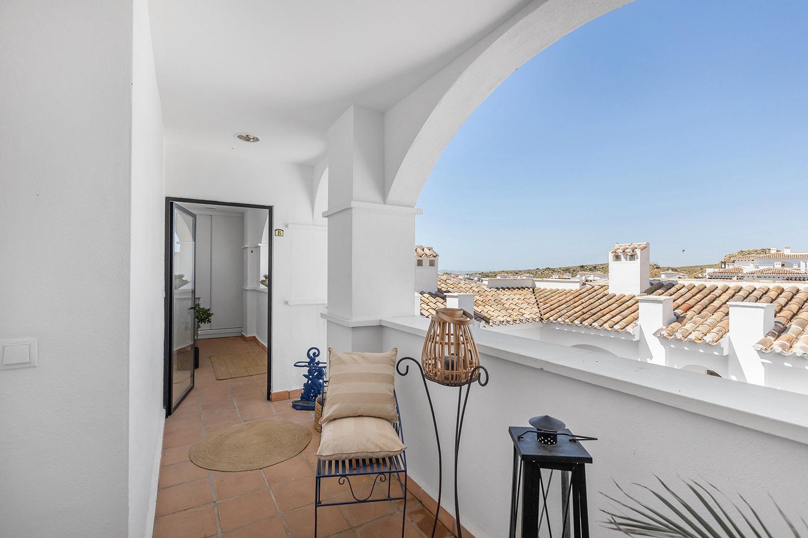 Pool area in penthouse for sale in Banos y Mendigo