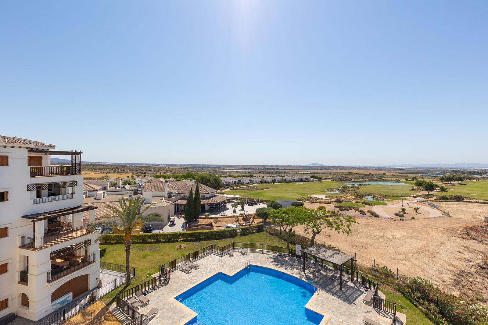Pool area in penthouse for sale in Banos y Mendigo
