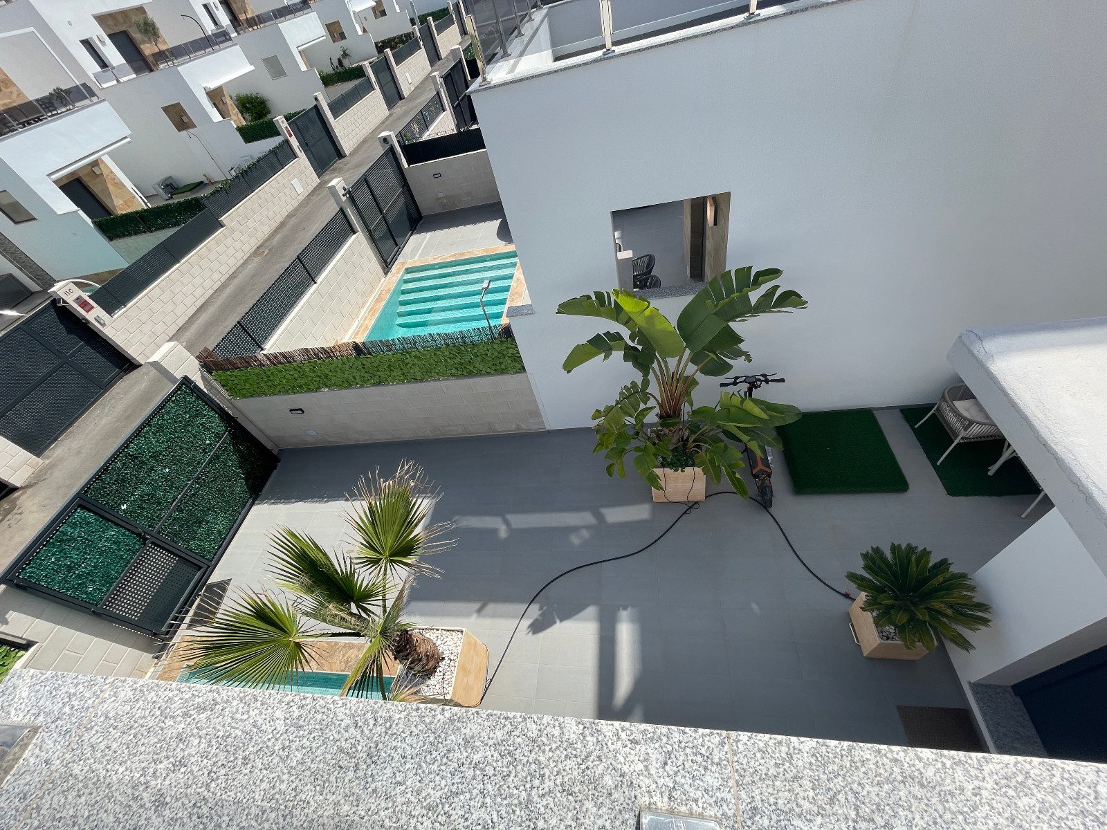 Pool area in villa for sale in Benijofar