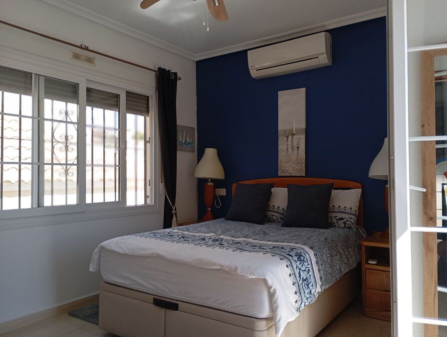 Master bedroom in villa for sale in Villamartin