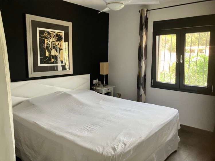 Pool area in villa for sale in Calpe