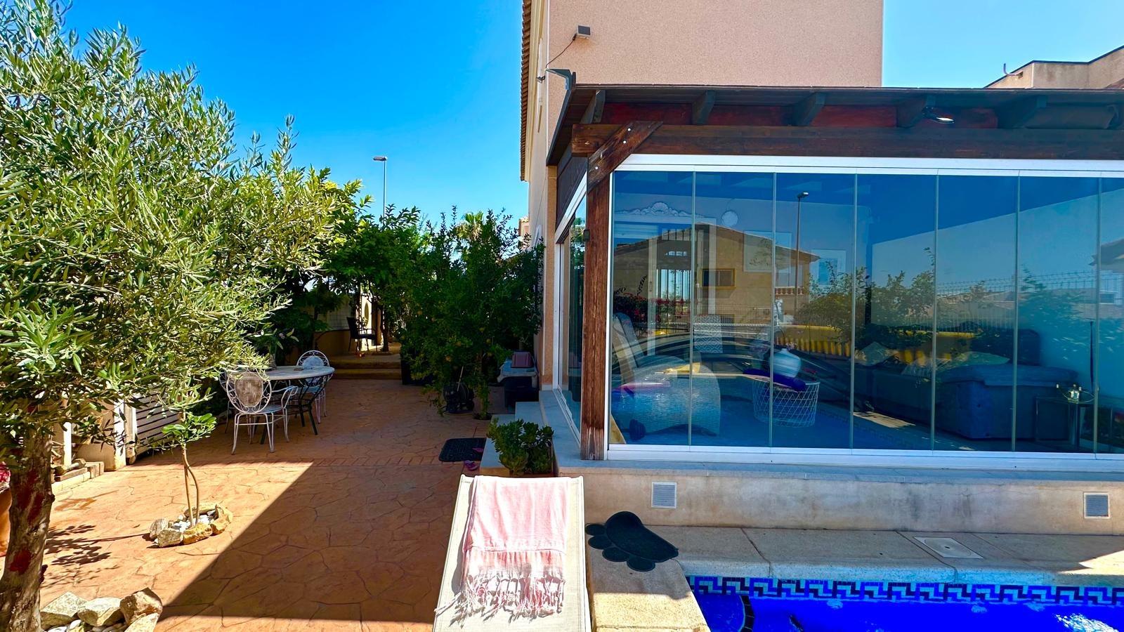 Master bedroom in villa for sale in Orihuela Costa