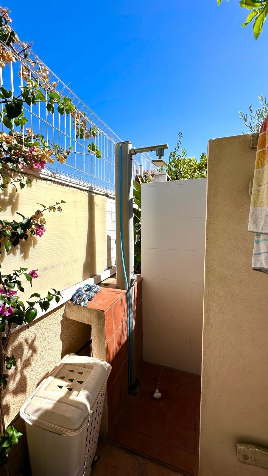 Pool area in villa for sale in Orihuela Costa