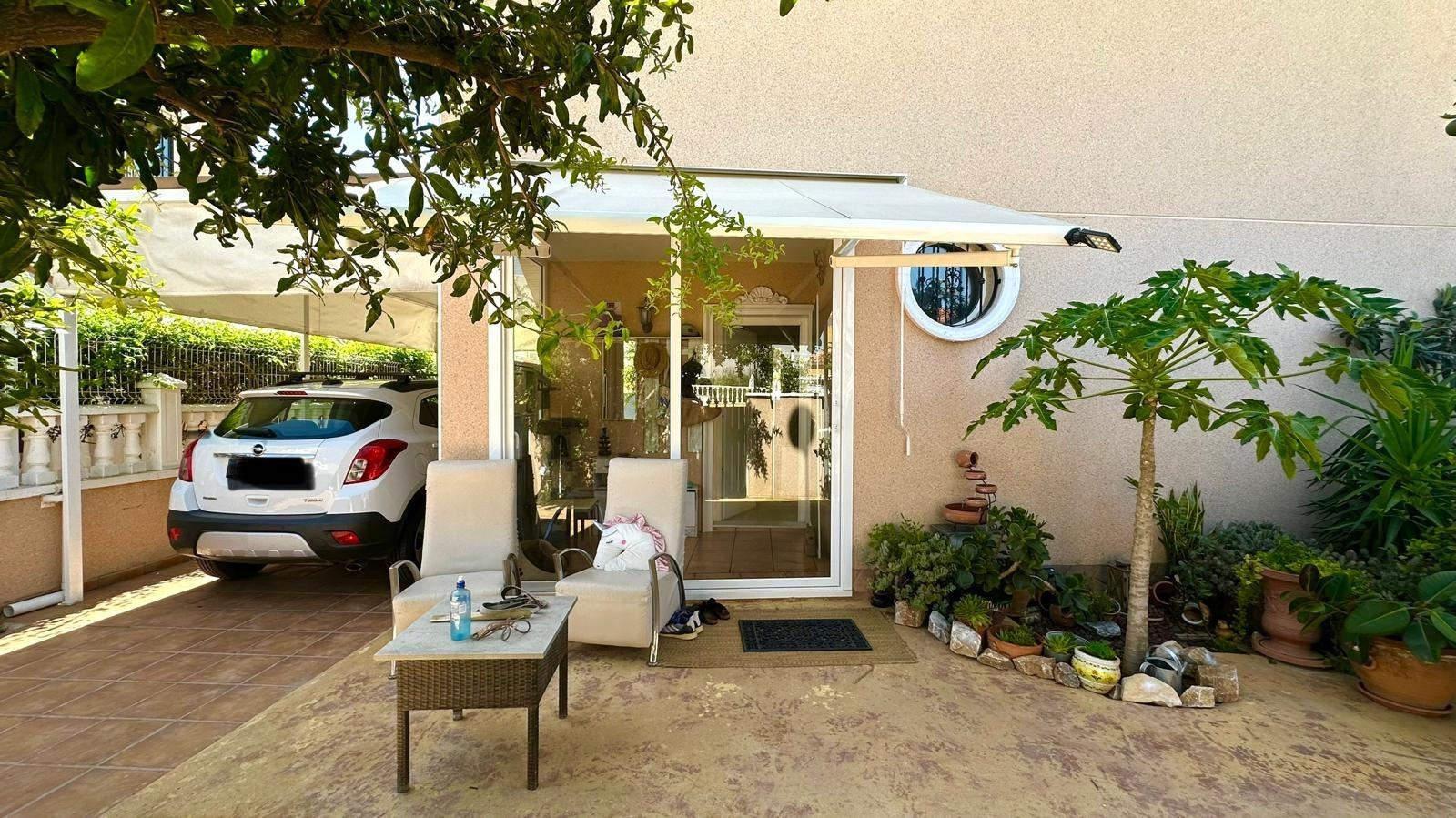 Pool area in villa for sale in Orihuela Costa