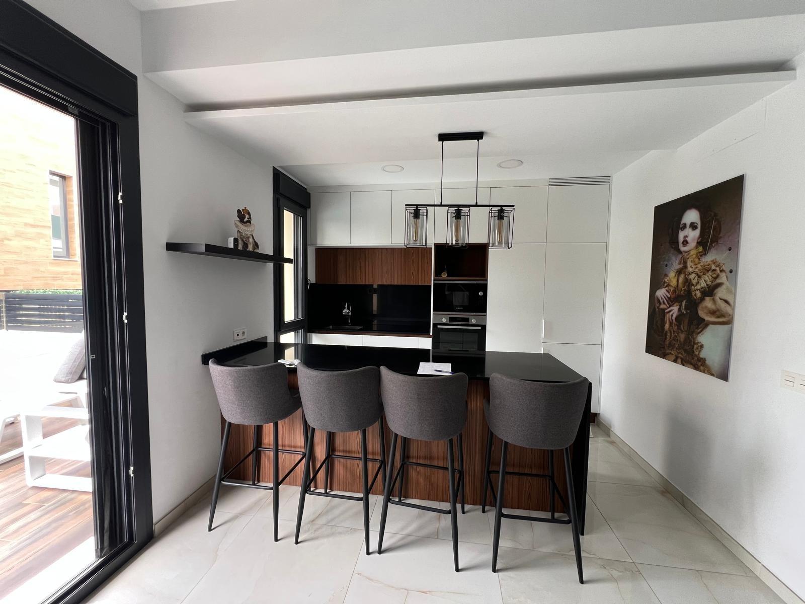 Pool area in villa for sale in Orihuela Costa