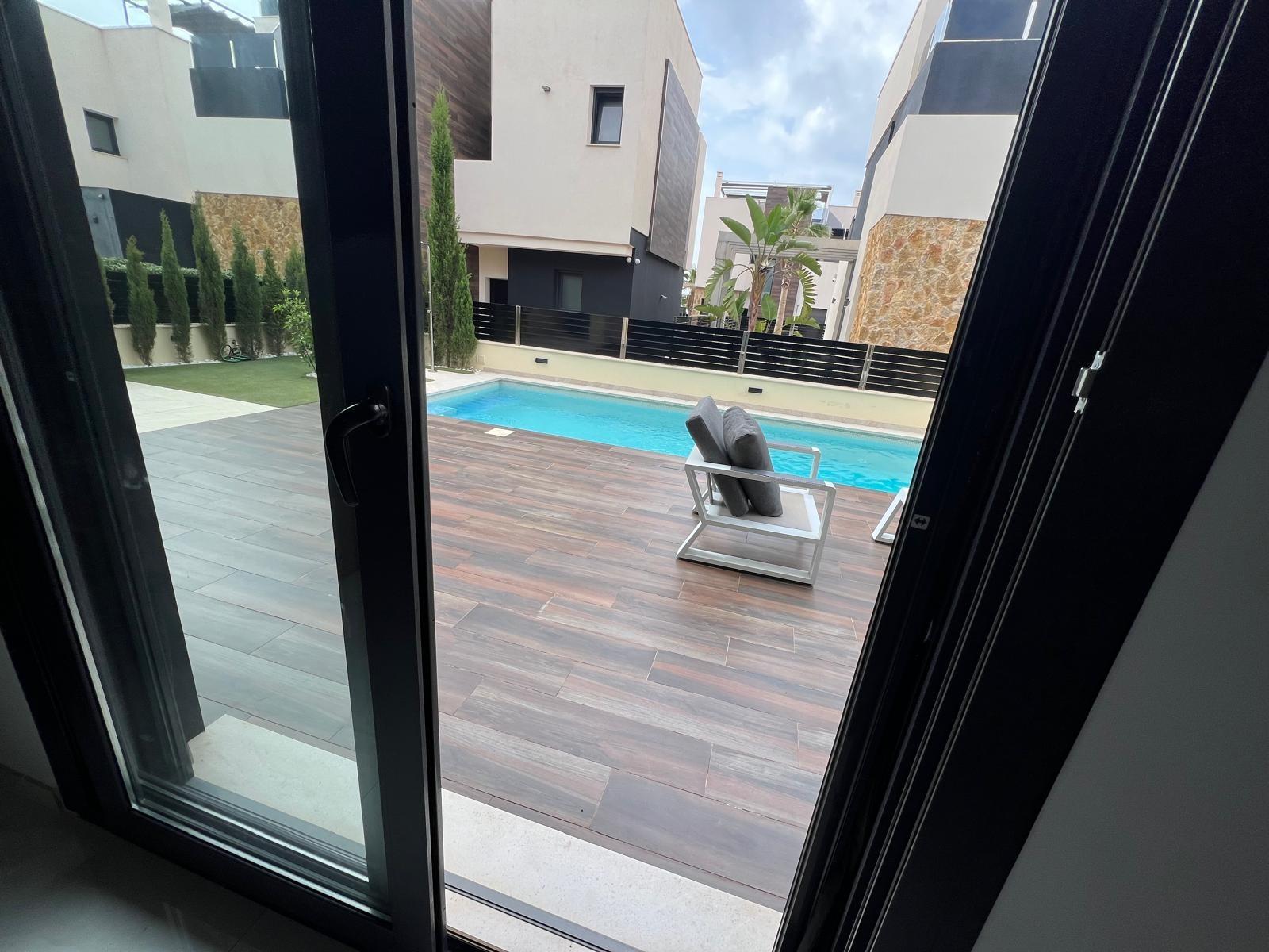 Master bedroom in villa for sale in Orihuela Costa
