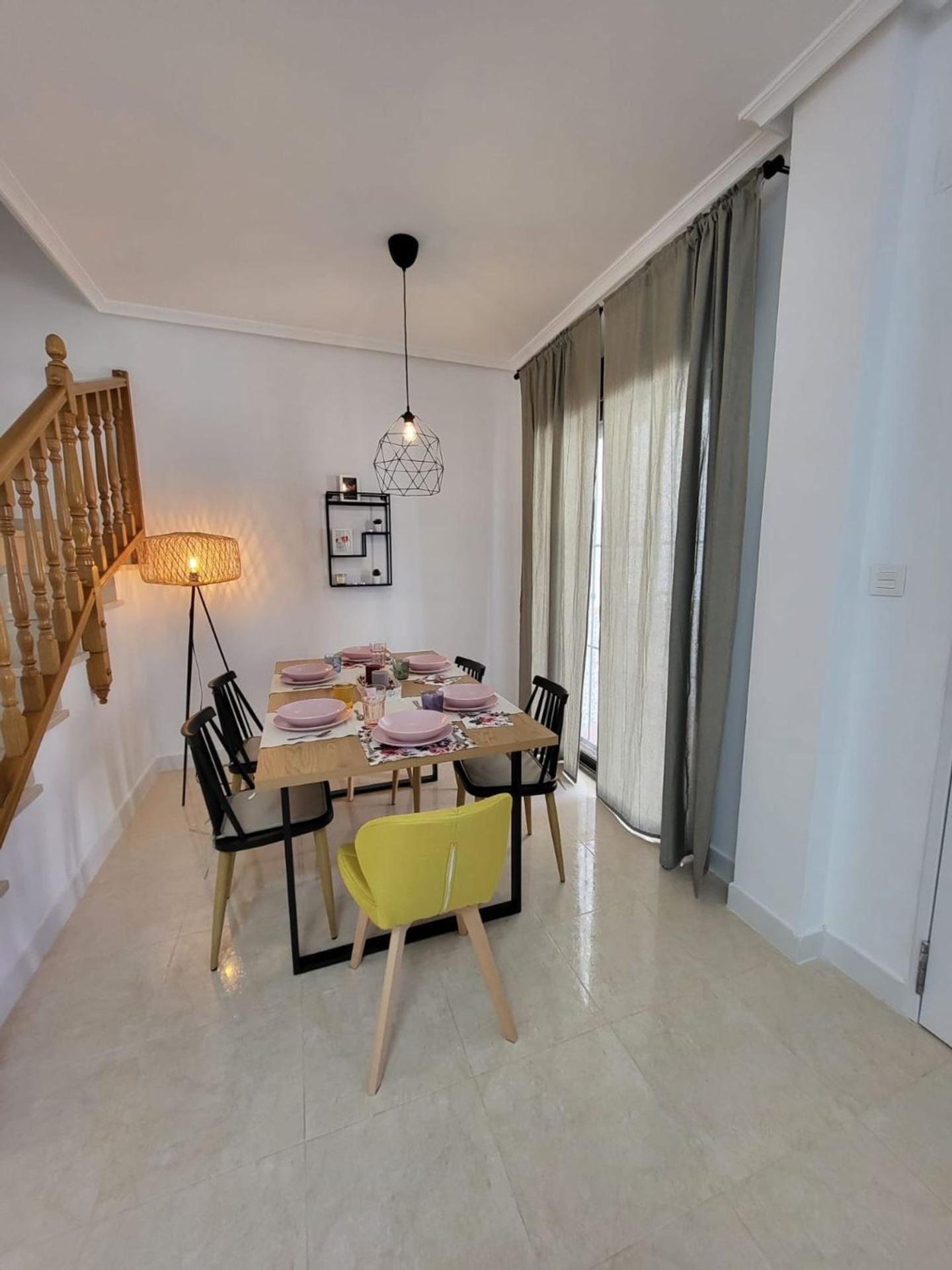 Pool area in terraced for sale in San Miguel de Salinas