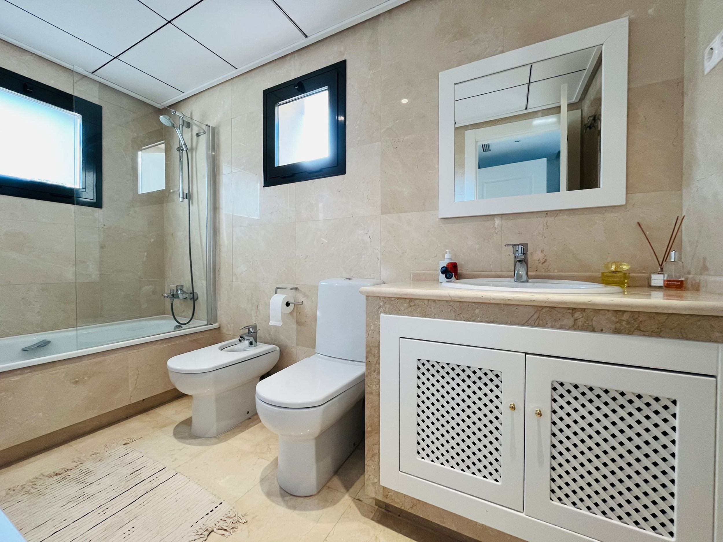 Pool area in villa for sale in Los Alcazares