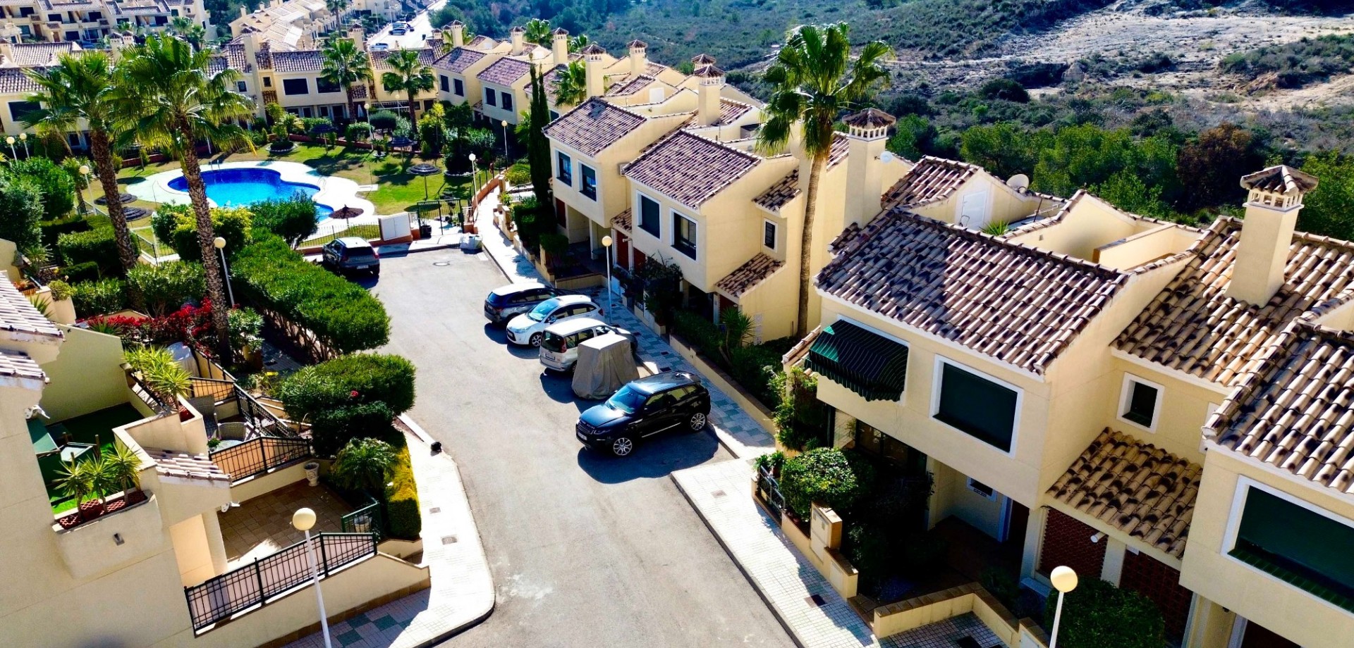 Pool area in apartment for sale in Orihuela Costa