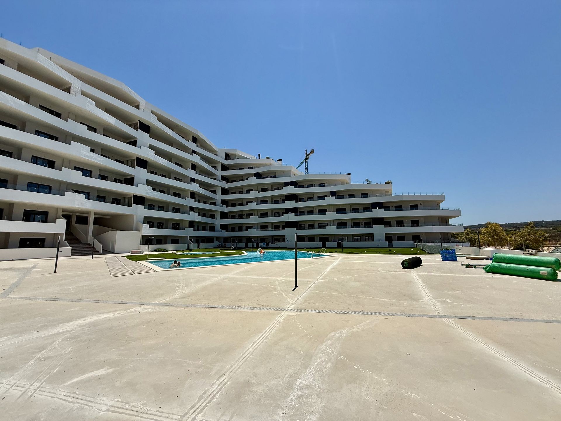 Living room in penthouse for sale in San Miguel de Salinas