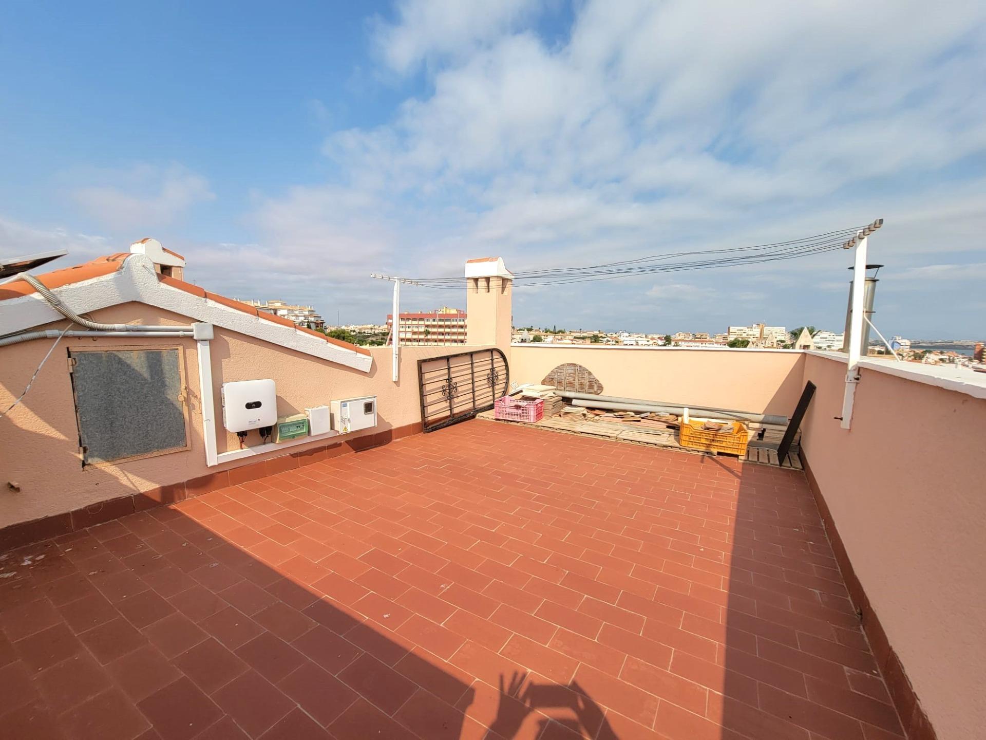 Pool area in villa for sale in Torrevieja
