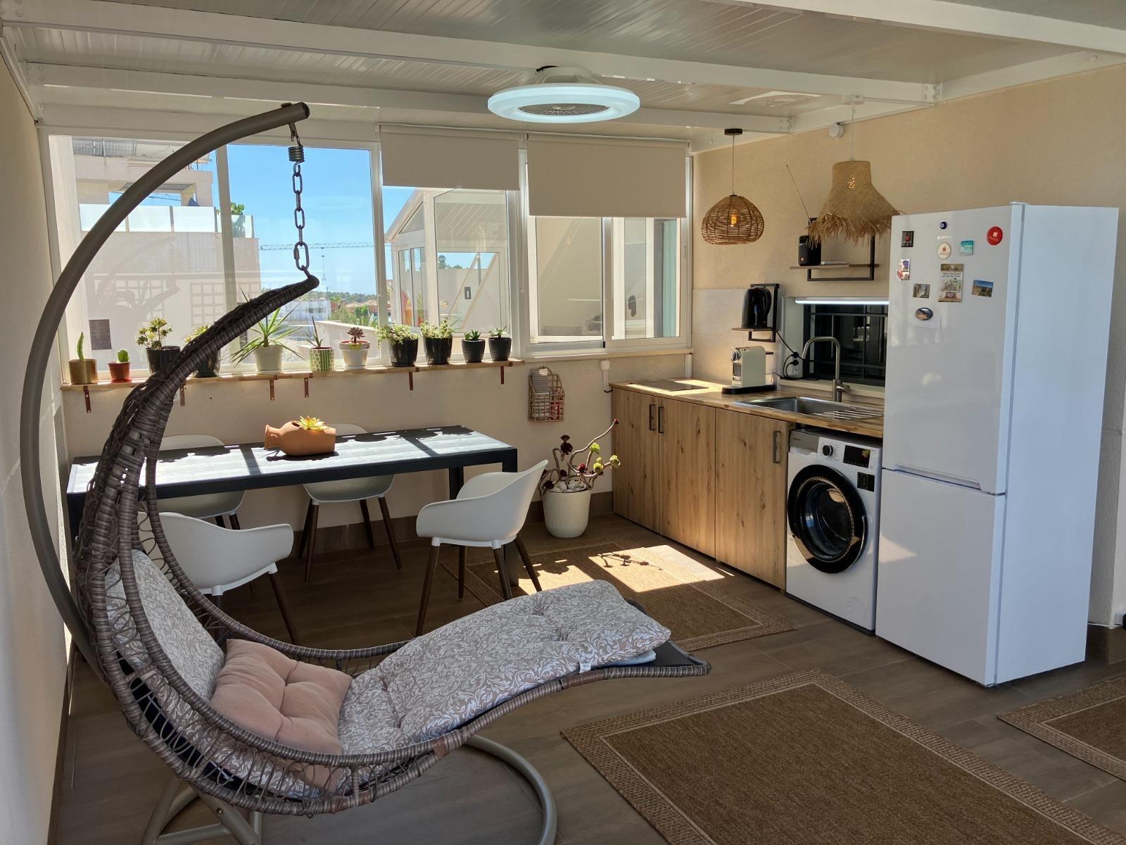Garden in bungalow for sale in San Miguel de Salinas