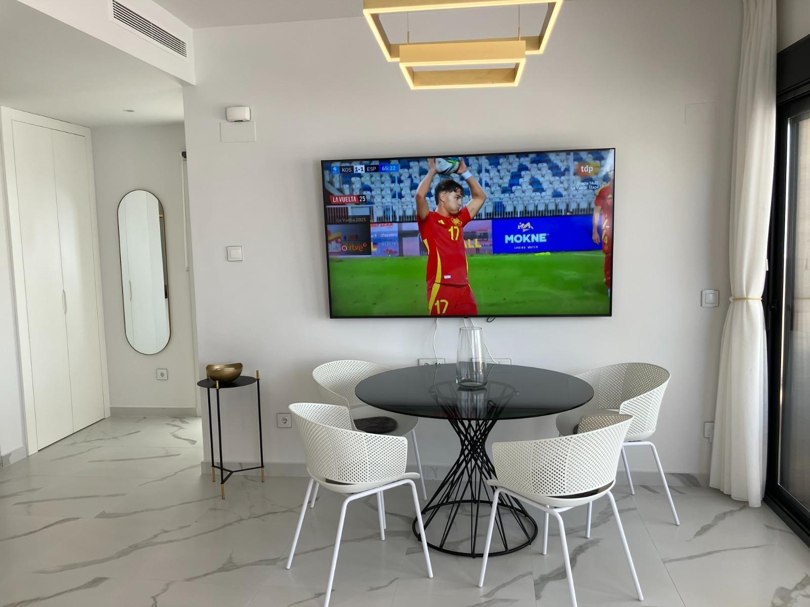 Dining area in bungalow for sale in San Miguel de Salinas