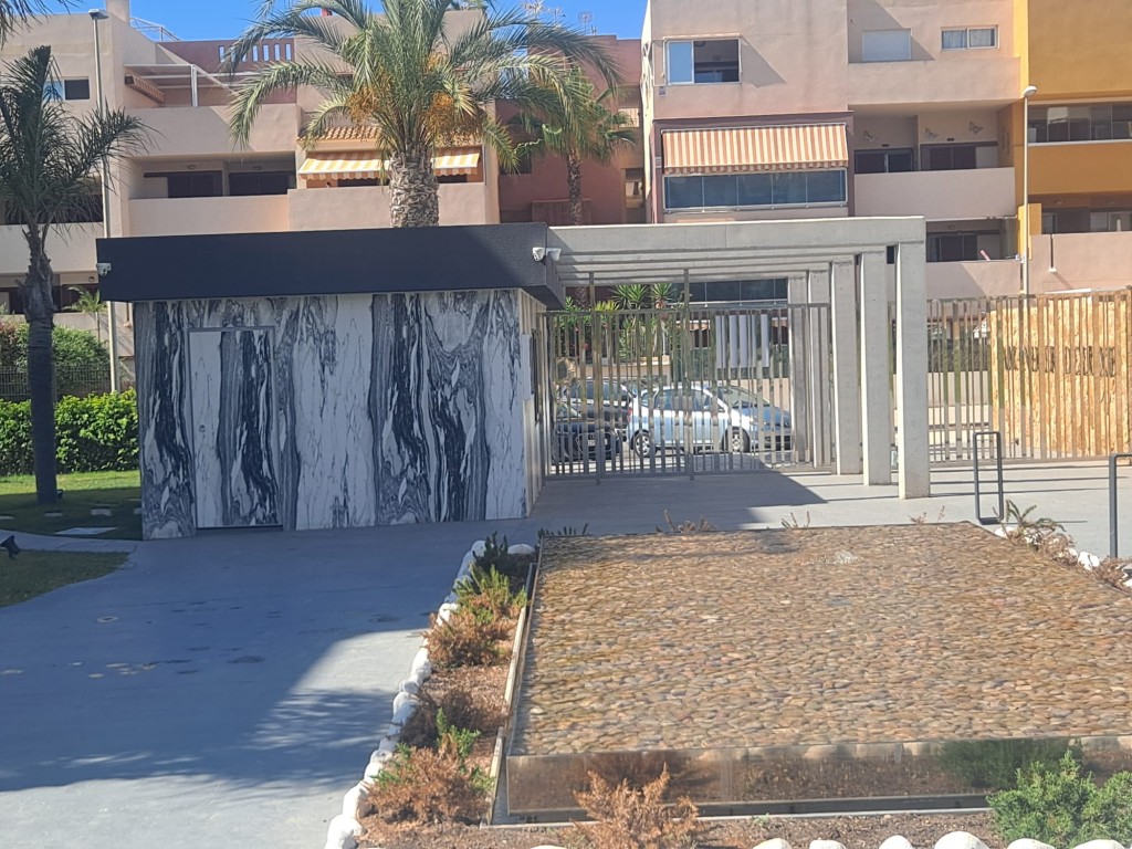 Pool area in apartment for sale in Playa Flamenca