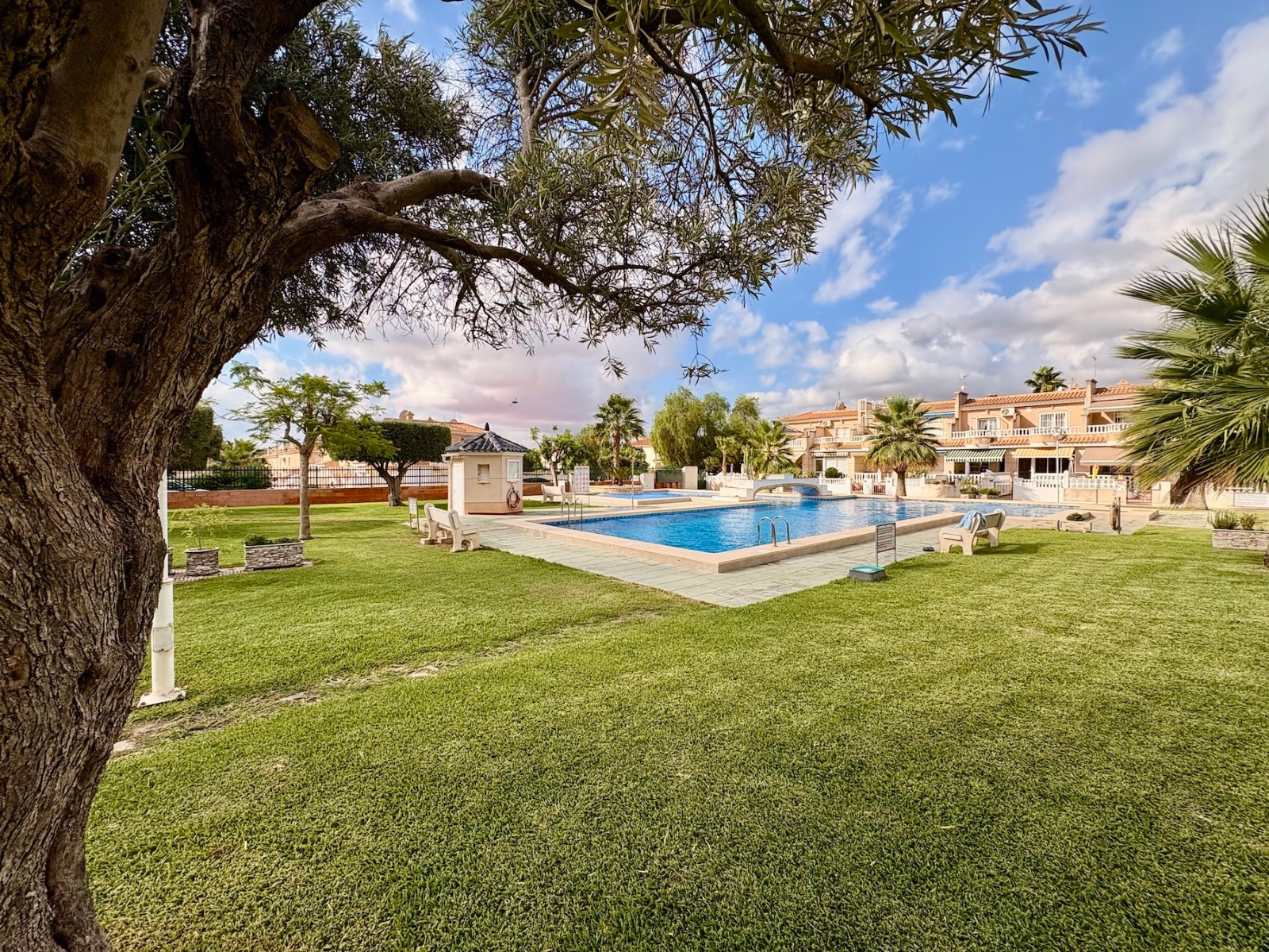 Pool area in terraced for sale in Rojales