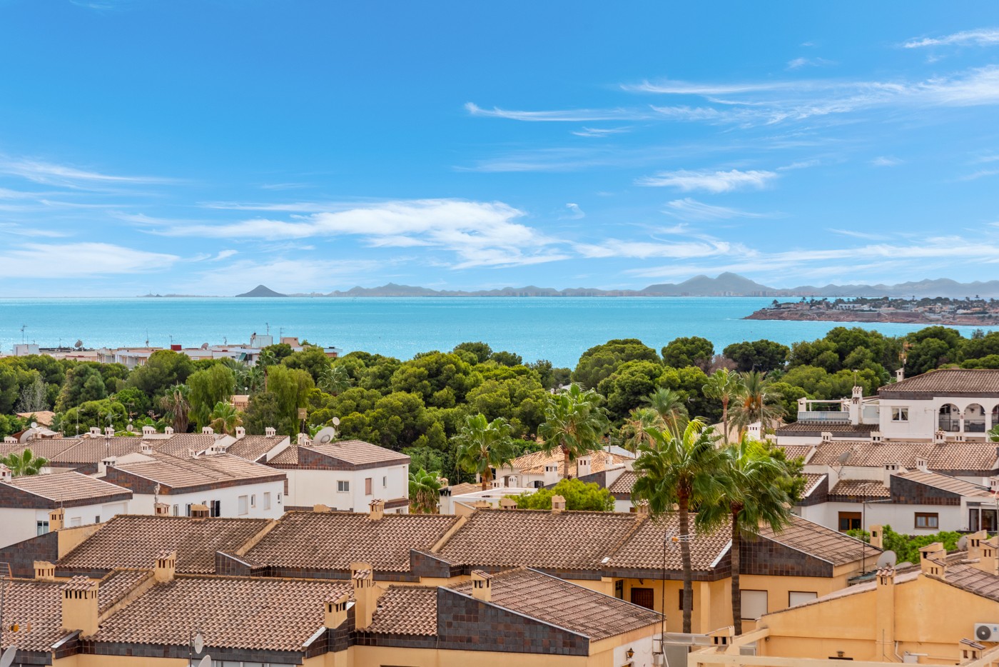 Terrace in apartment for sale in Punta Prima