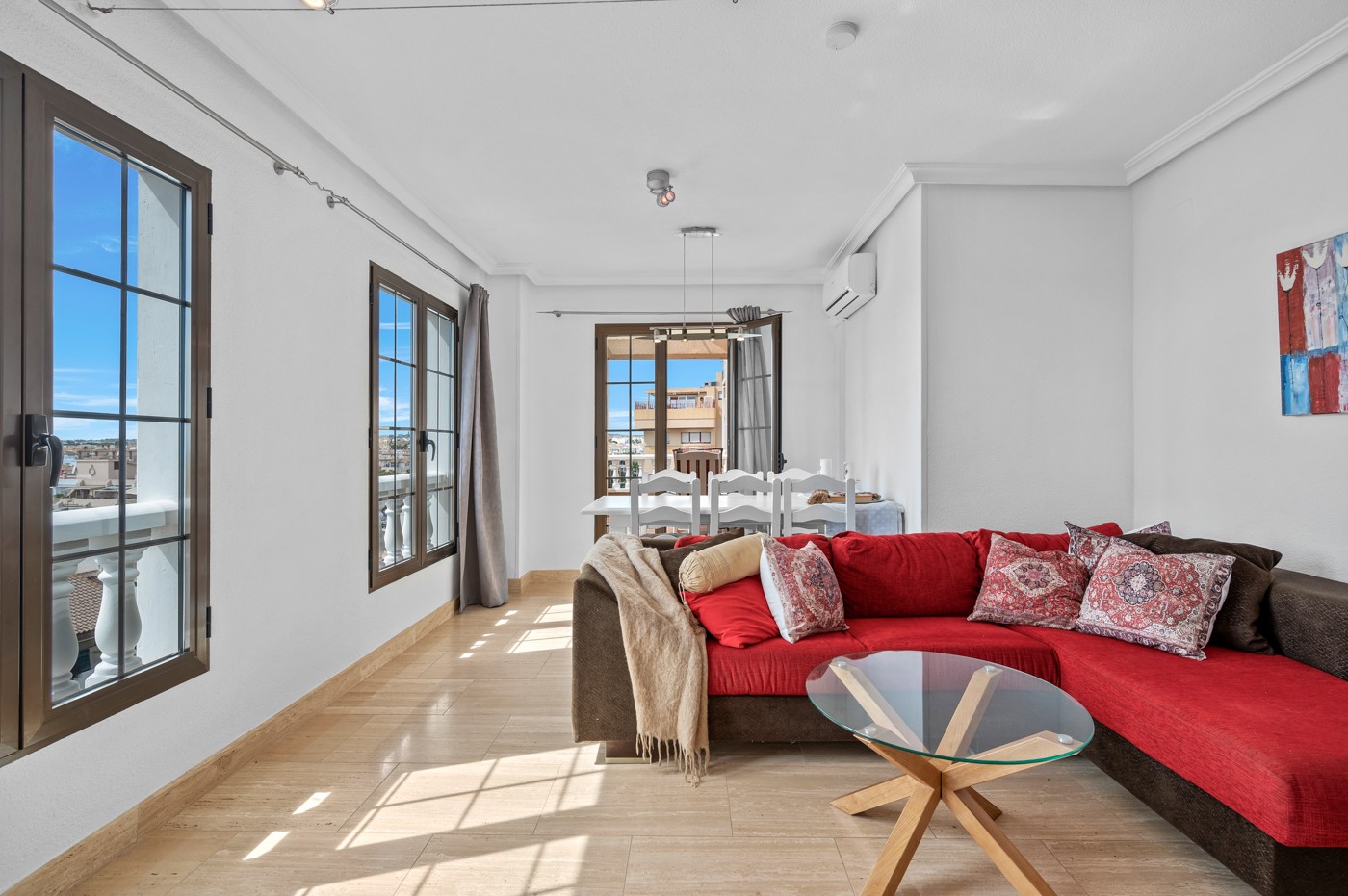 Dining area in apartment for sale in Punta Prima