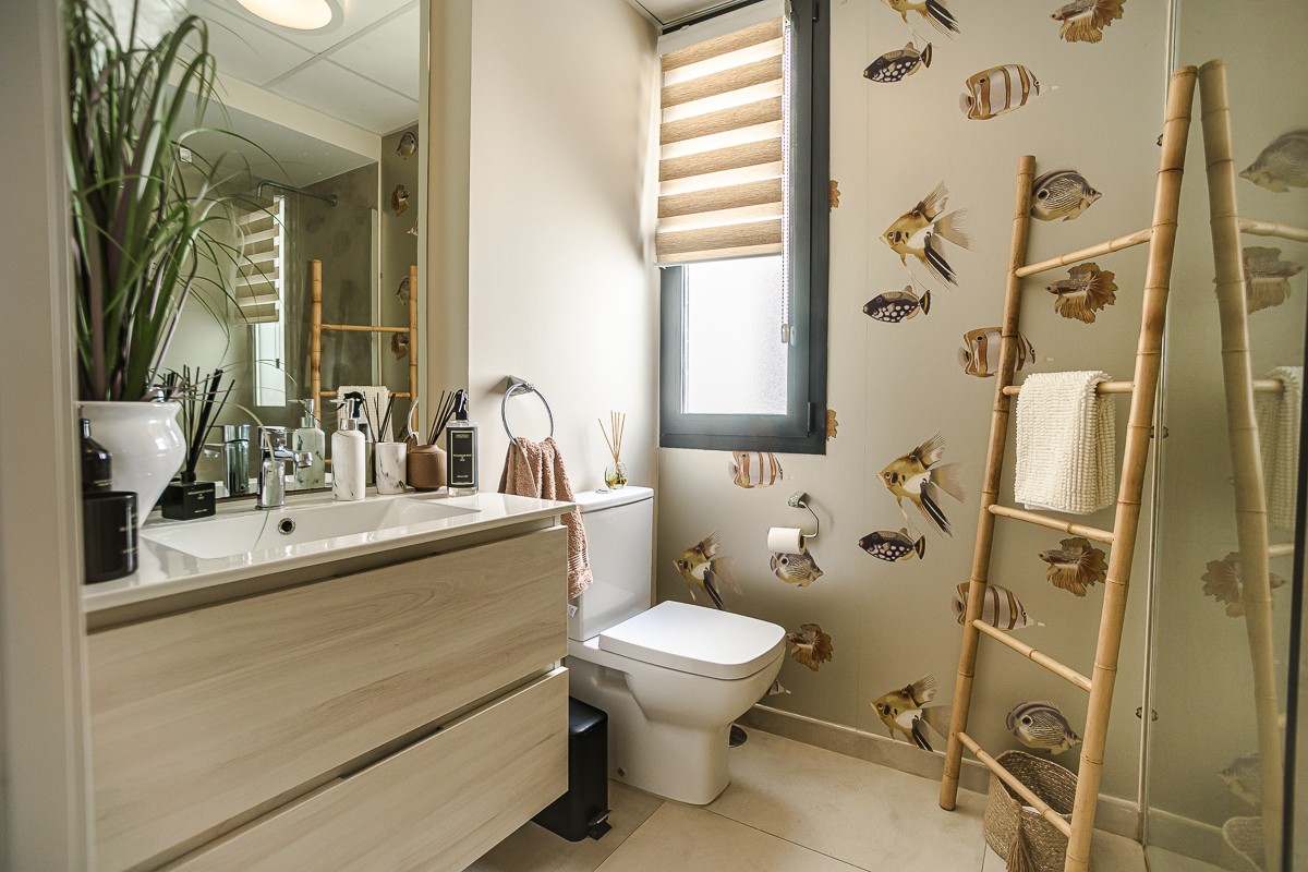 Living room in penthouse for sale in Cartagena
