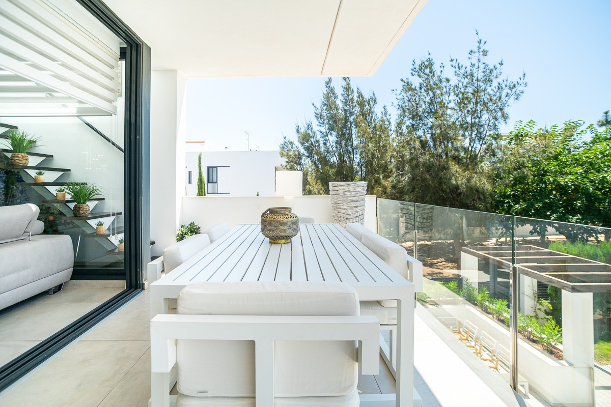 Living room in penthouse for sale in Cartagena
