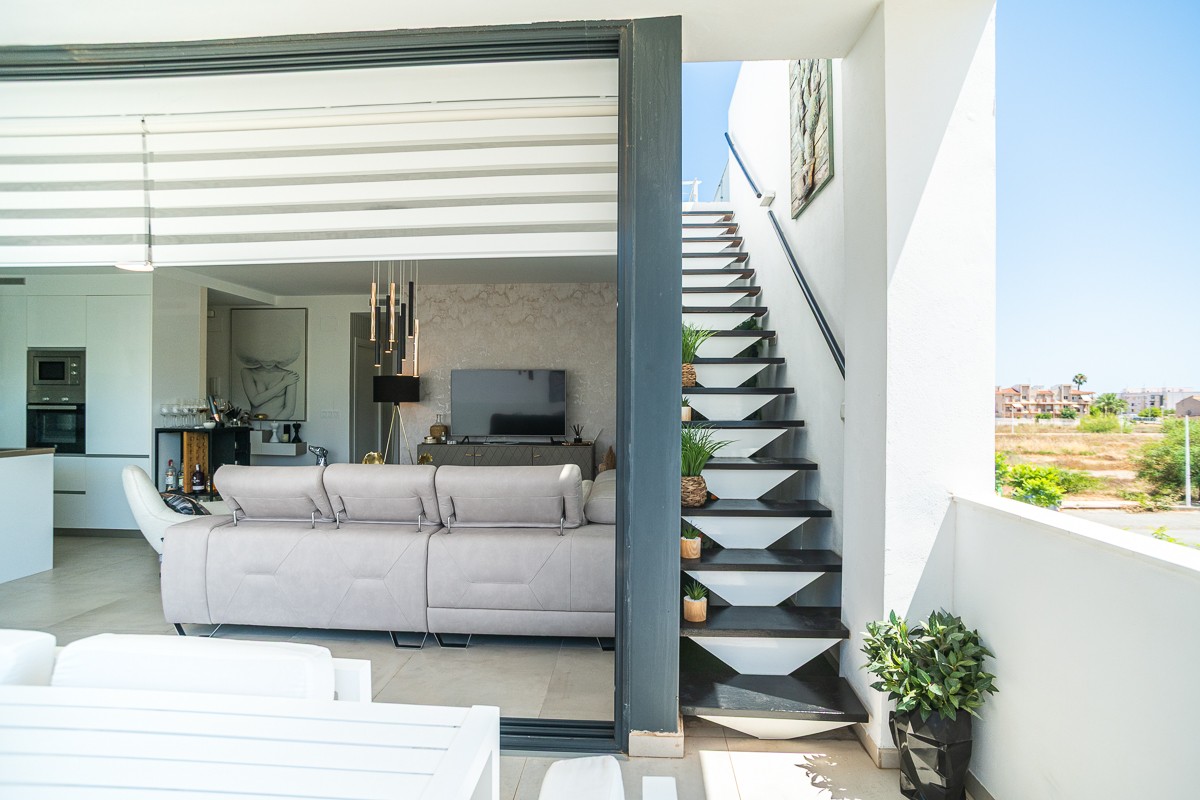 Master bedroom in penthouse for sale in Cartagena