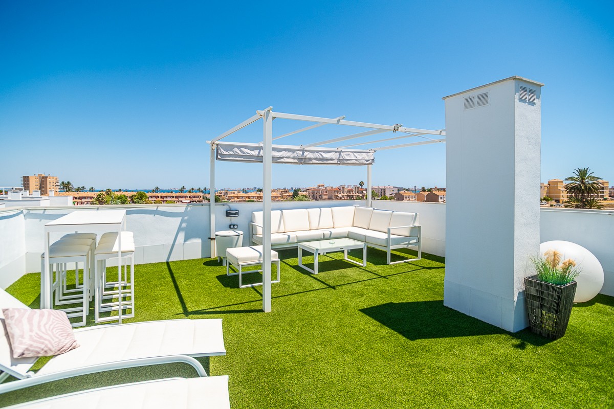 Terrace in penthouse for sale in Cartagena