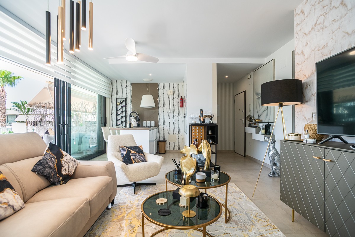 Dining area in penthouse for sale in Cartagena