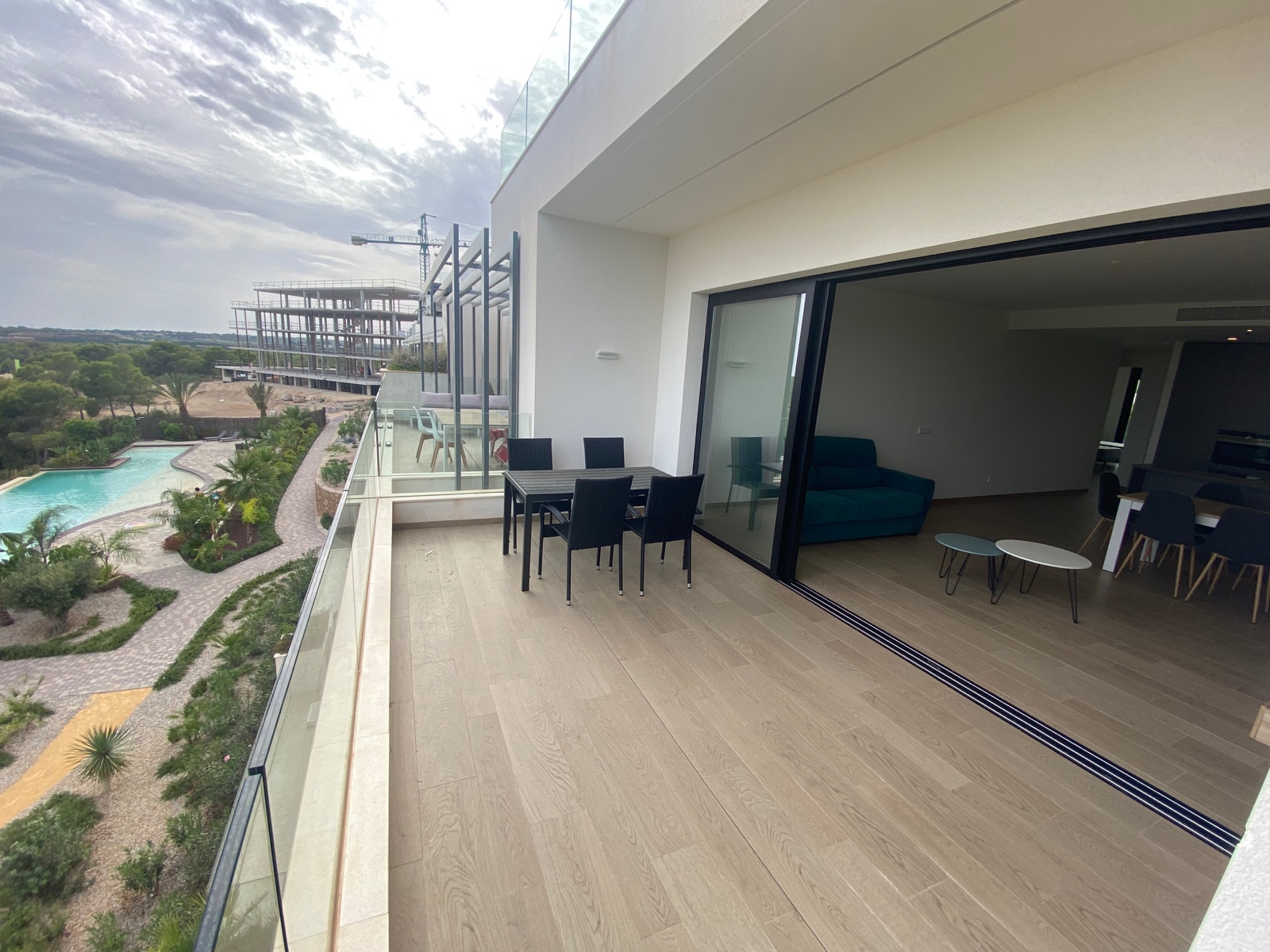 Pool area in apartment for sale in Las Colinas Golf