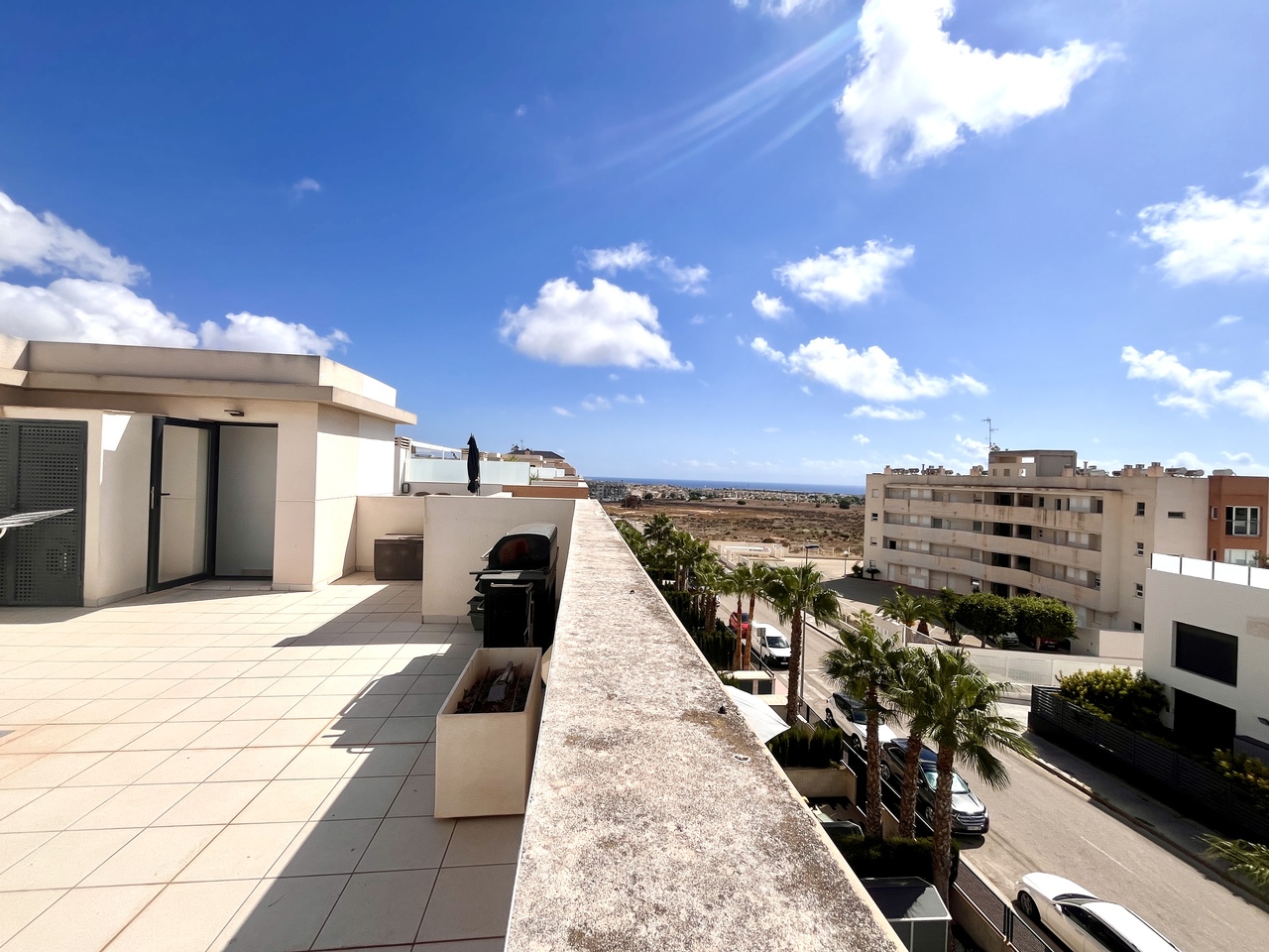 Living room in penthouse for sale in Los Dolses