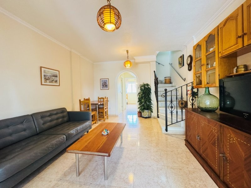 Pool area in duplex for sale in Torrevieja