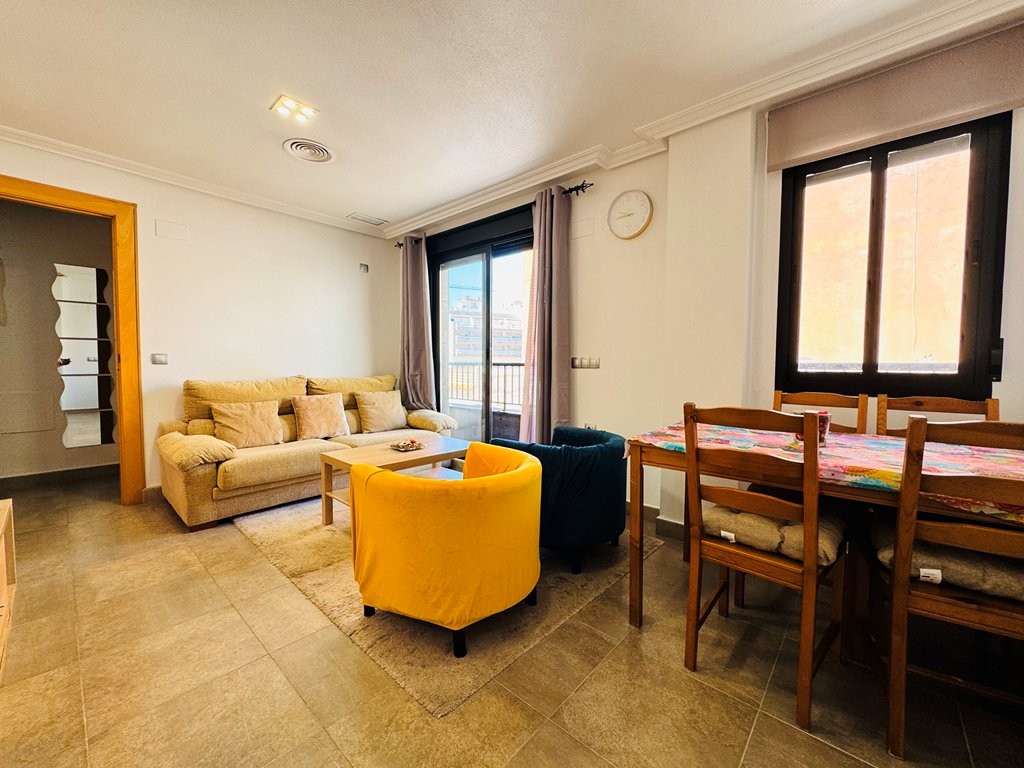 Living room in apartment for sale in La Mata