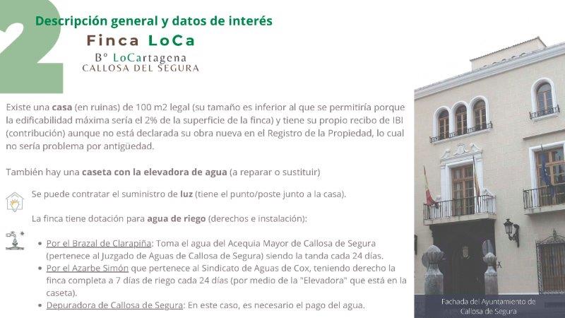 Pool area in finca for sale in Callosa de Segura
