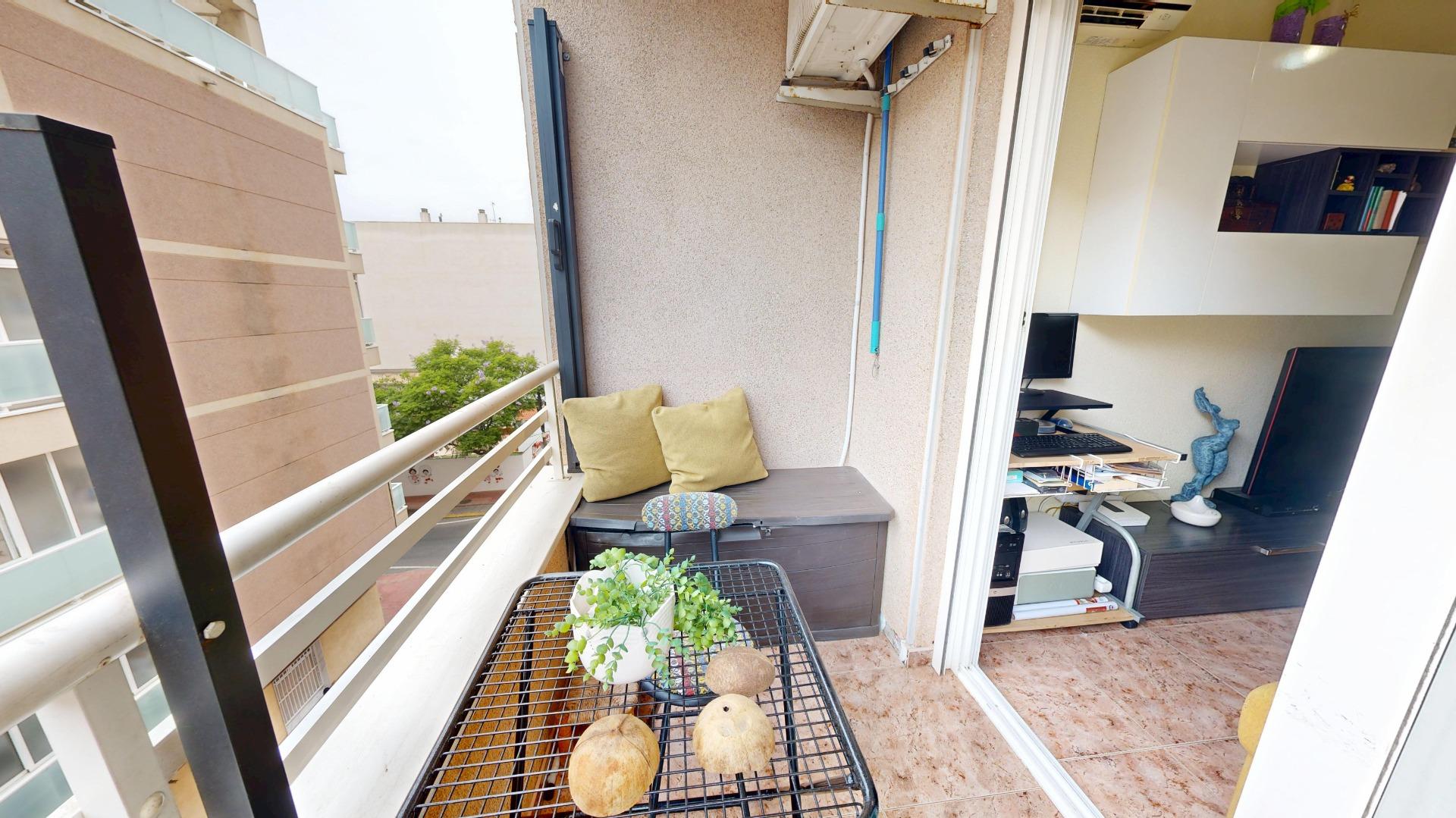 Pool area in apartment for sale in Torrevieja