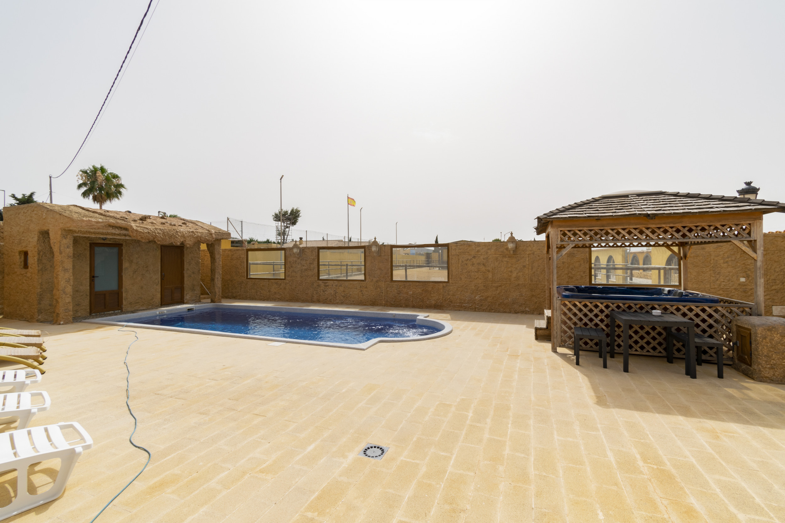 Pool area in villa for sale in El Beal