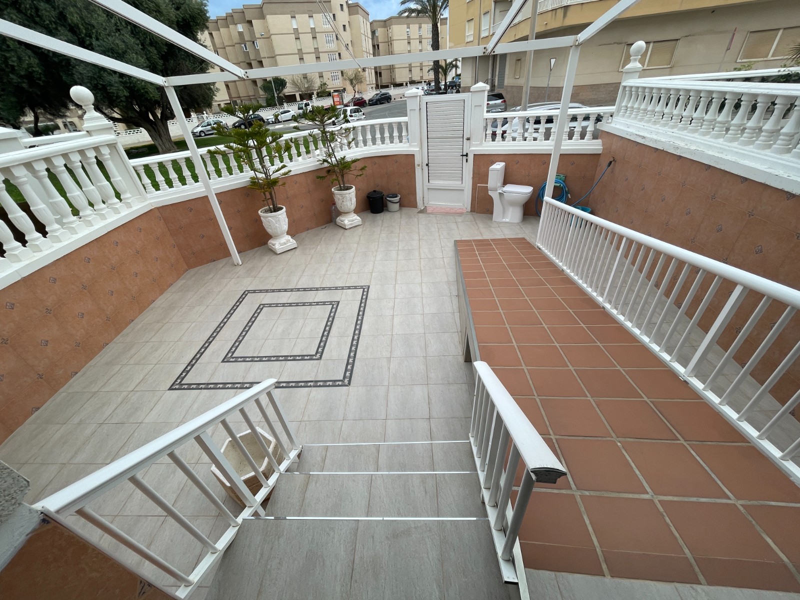 Pool area in terraced for sale in Guardamar del Segura