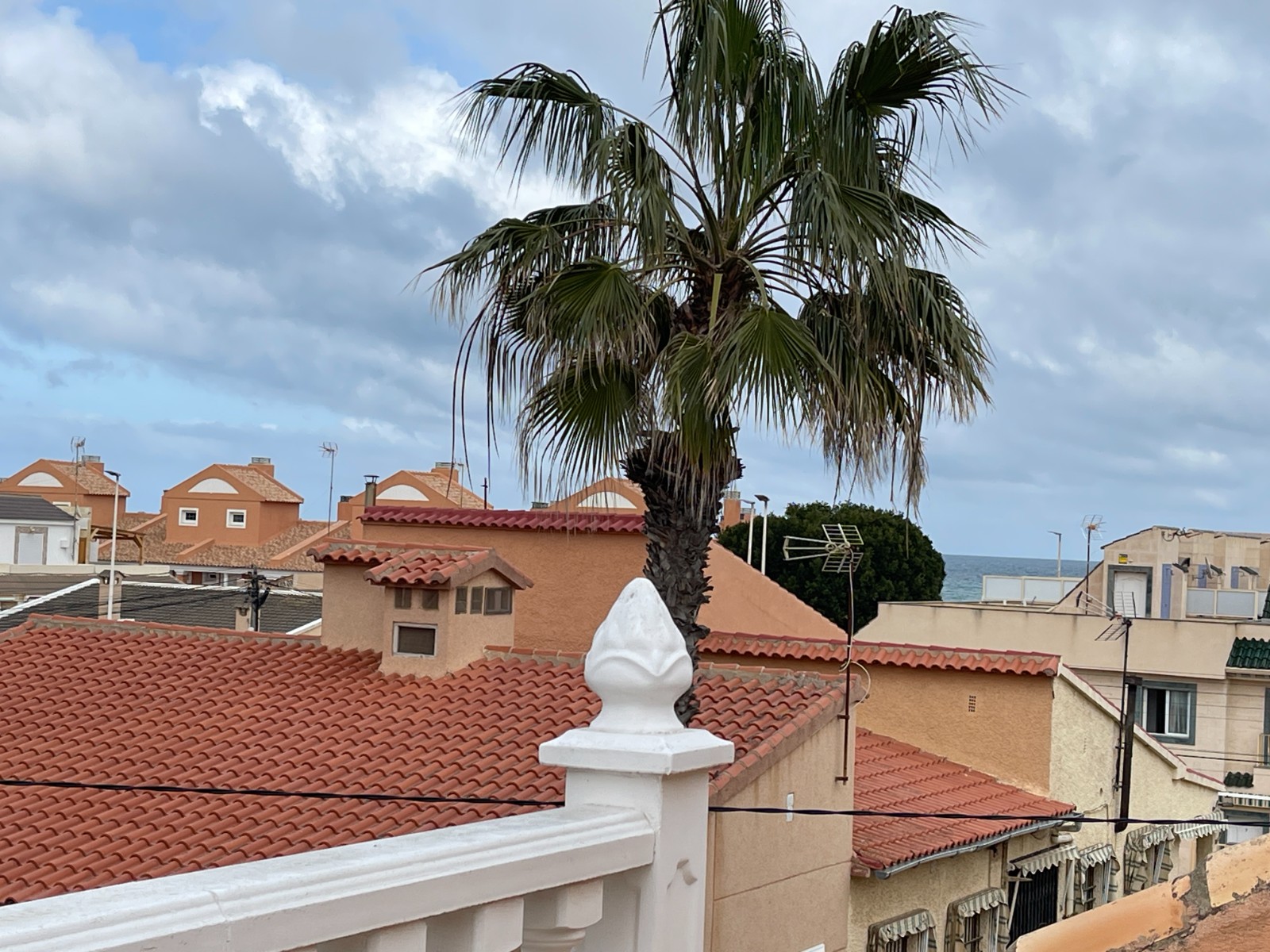 Pool area in bungalow for sale in La Mata