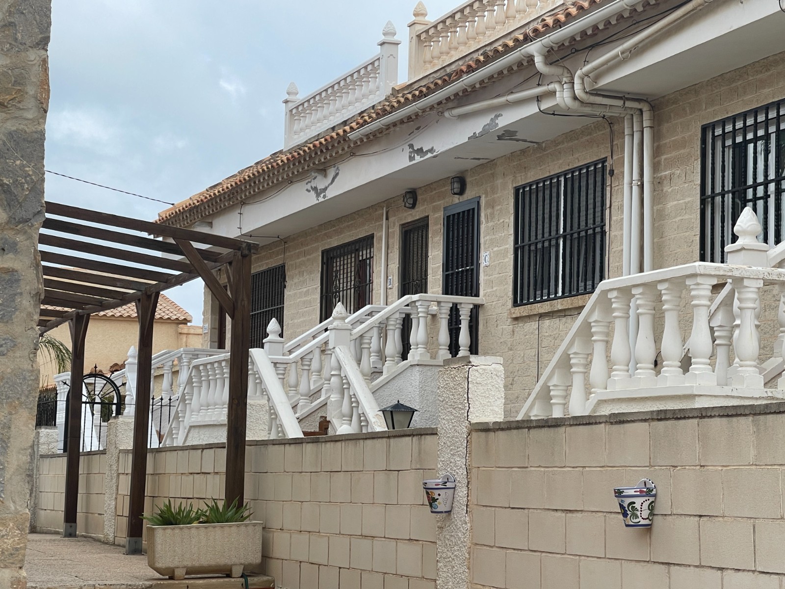 Pool area in bungalow for sale in La Mata