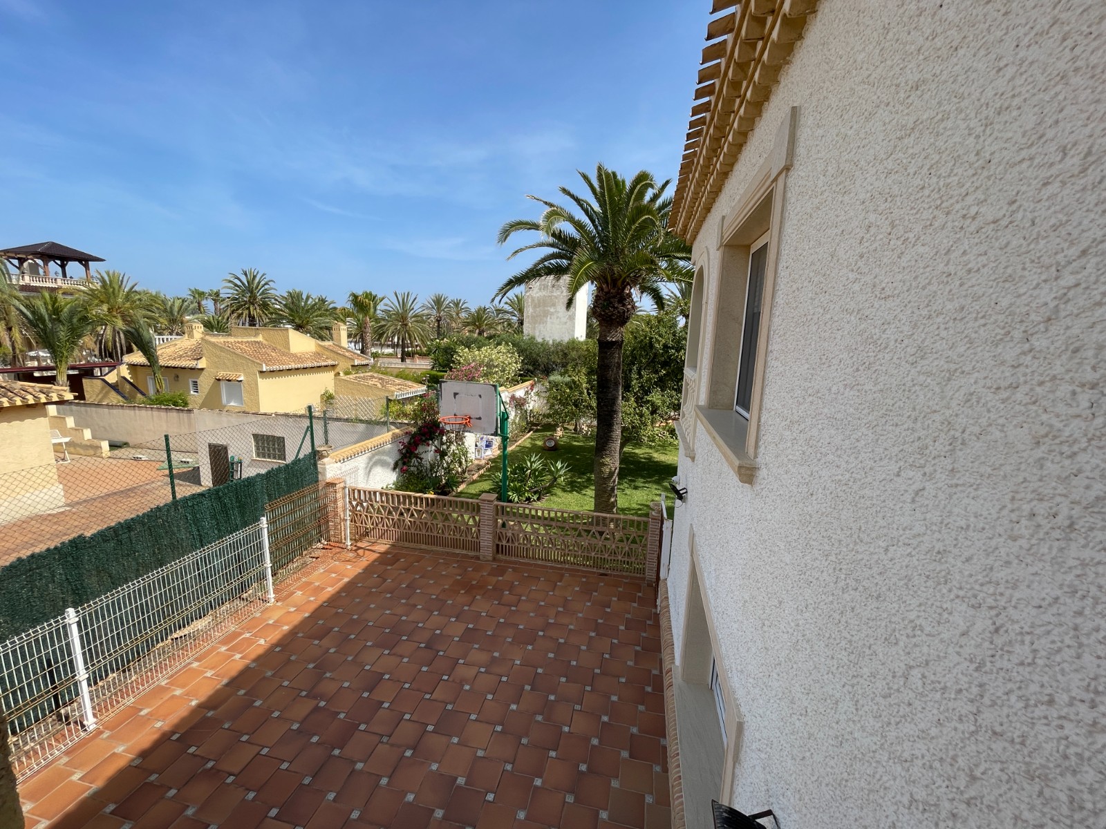 Pool area in villa for sale in Orihuela Costa