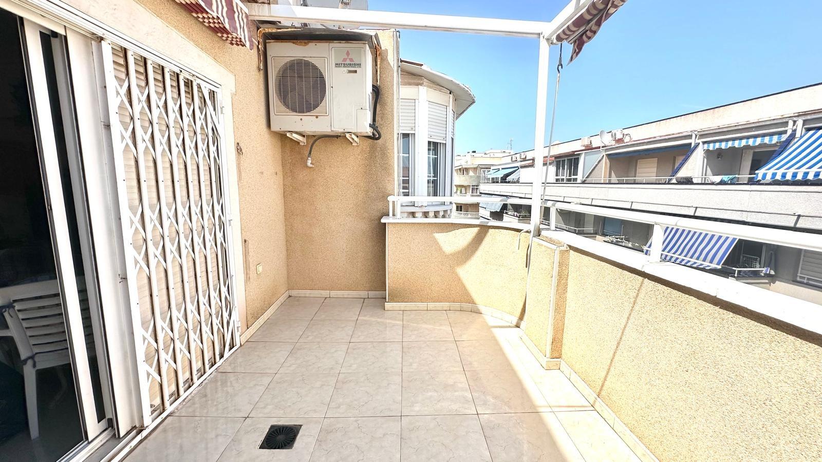 Terrace in penthouse for sale in Torrevieja