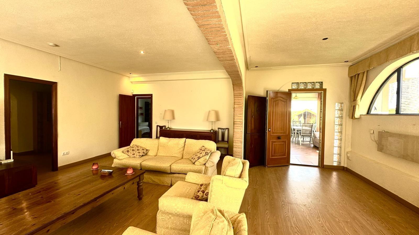 Pool area in villa for sale in Cabo Roig