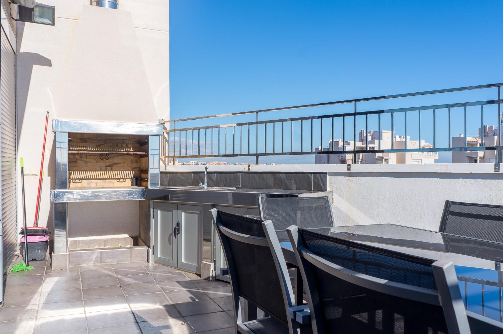 Pool area in apartment for sale in Torrevieja
