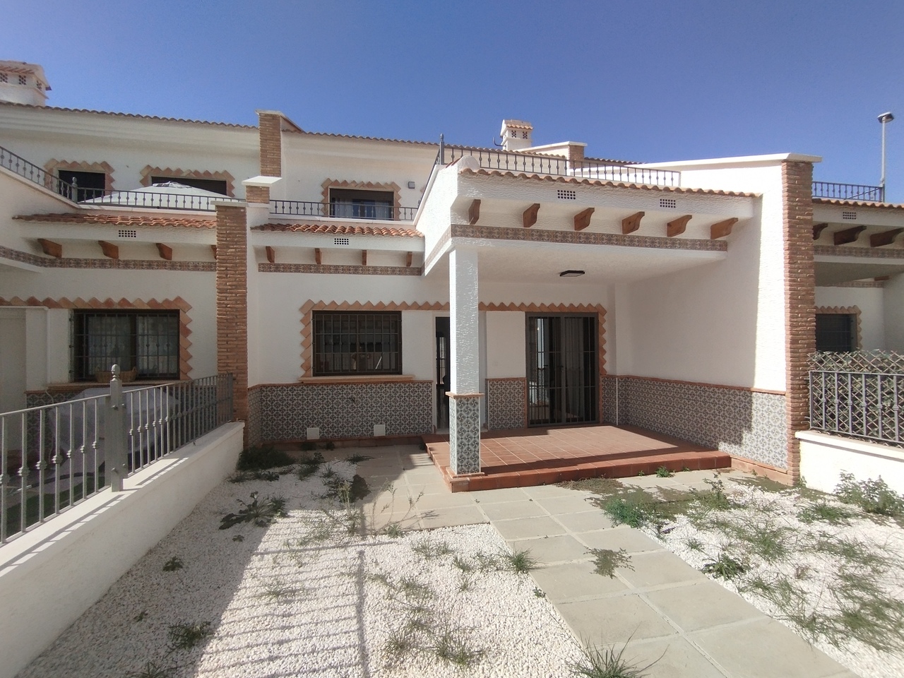 Pool area in terraced for sale in San Miguel de Salinas