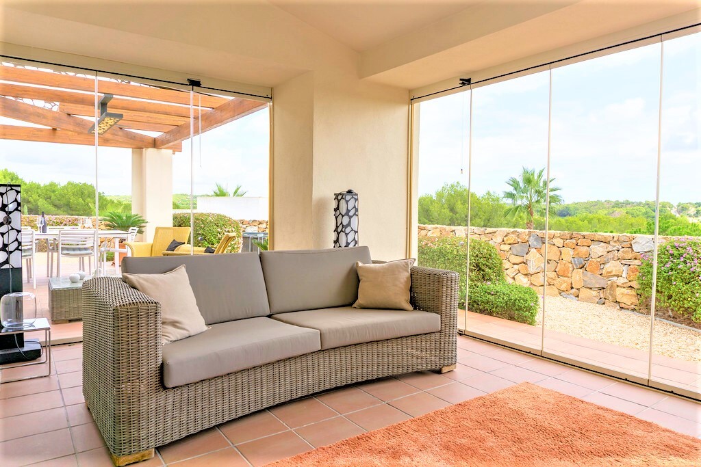 Pool area in villa for sale in Las Colinas Golf