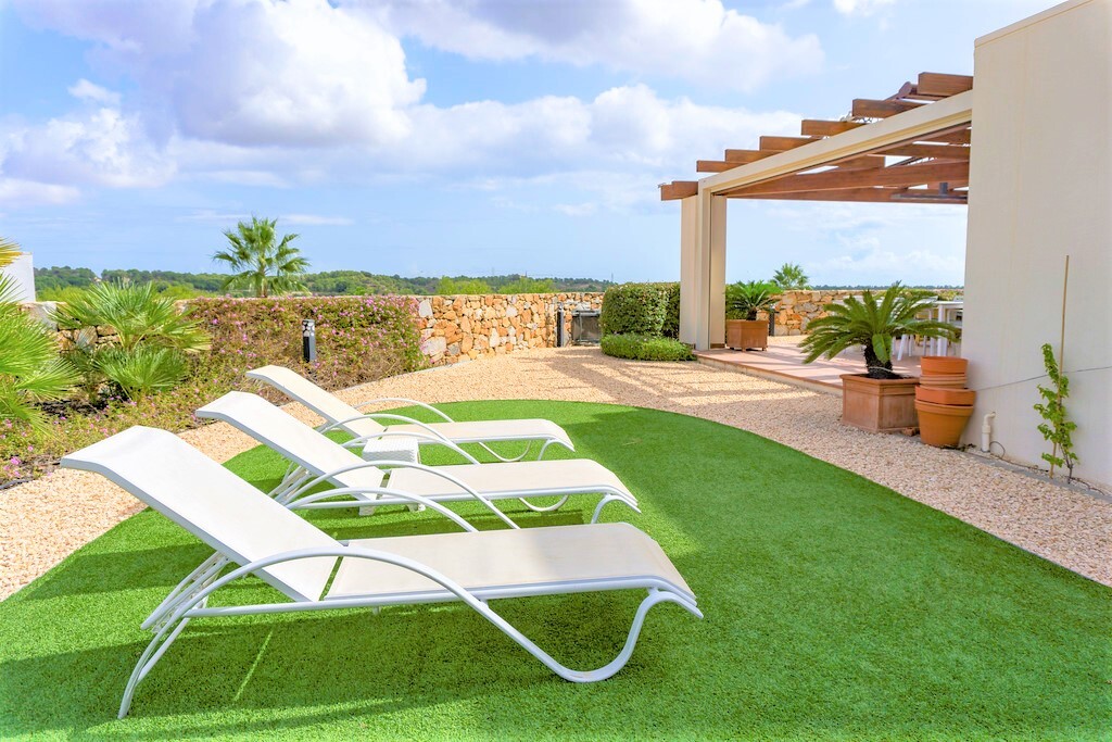 Pool area in villa for sale in Las Colinas Golf