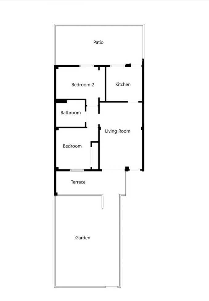 Garden in apartment for sale in Orihuela Costa