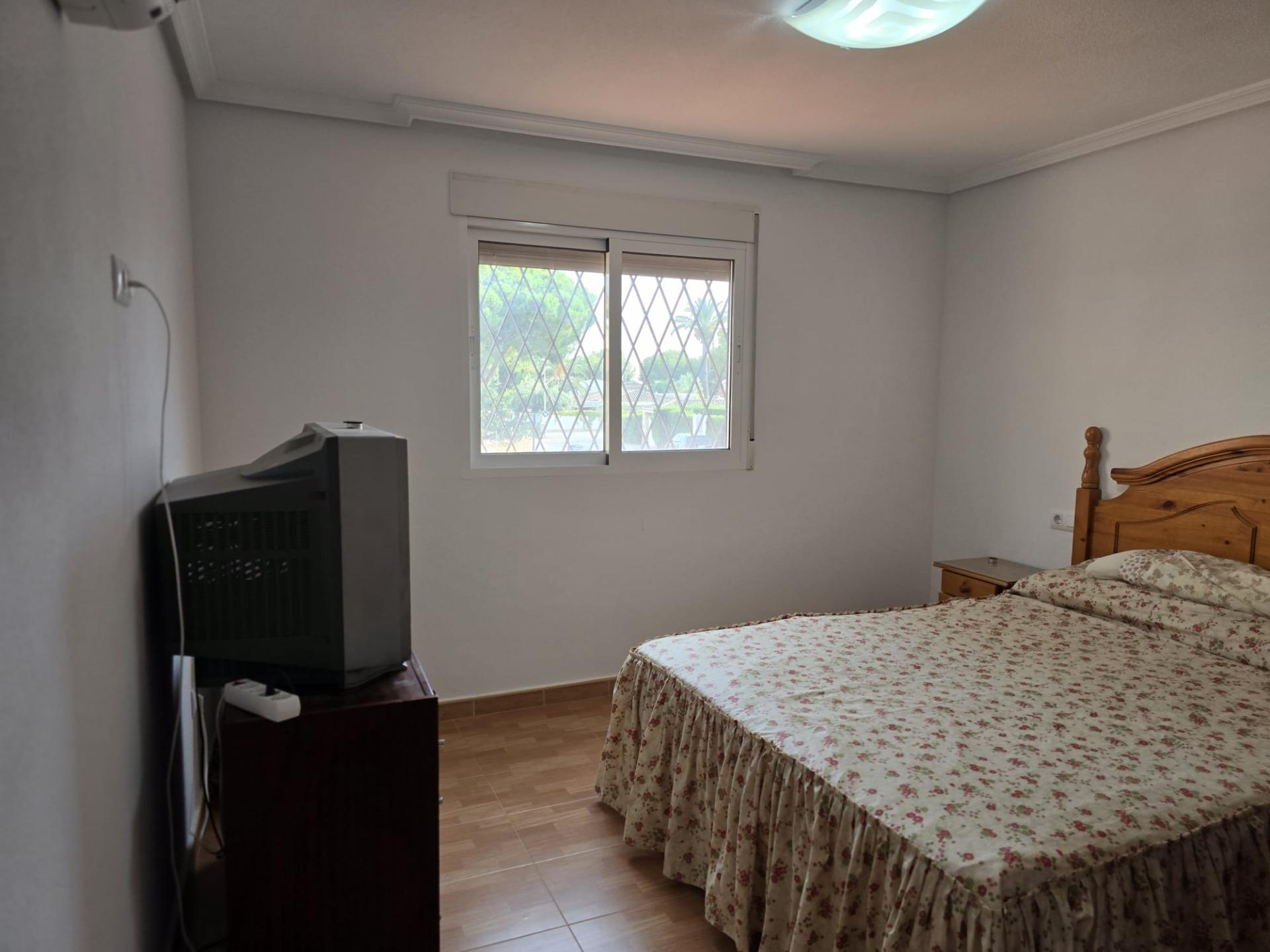 Pool area in villa for sale in Orihuela Costa