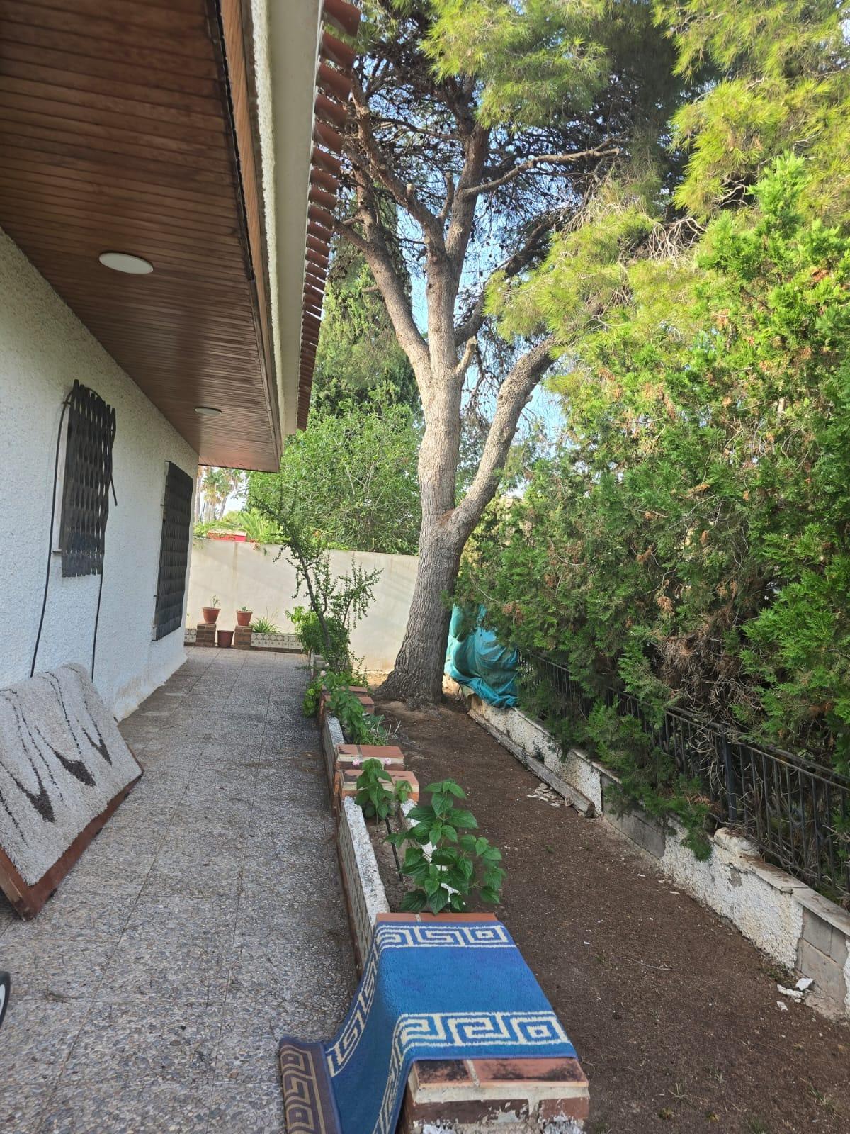 Pool area in villa for sale in Orihuela Costa