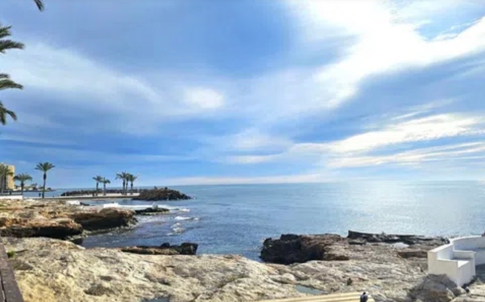 Pool area in penthouse for sale in Torrevieja
