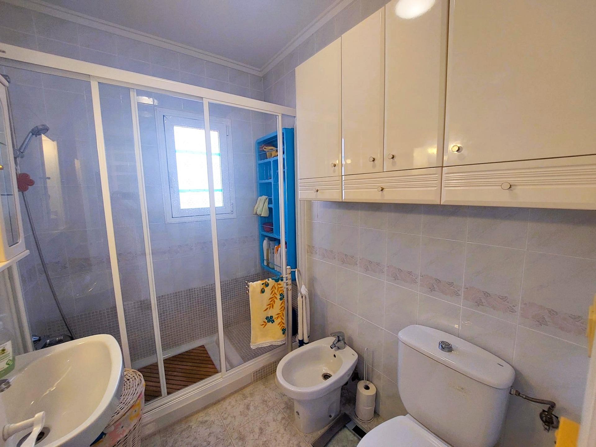 Pool area in bungalow for sale in Orihuela Costa