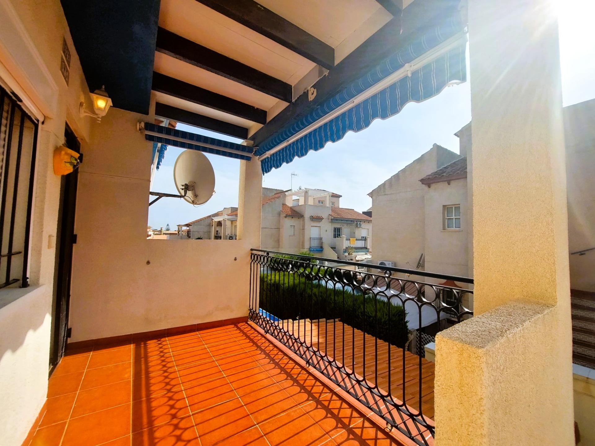 Terrace in bungalow for sale in Orihuela Costa